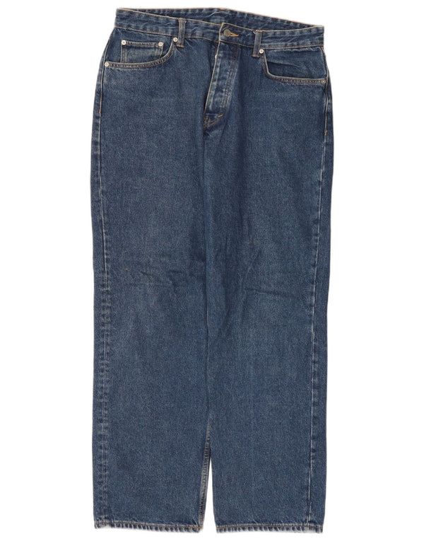 Zara Mens Straight Jeans EU 42 Large W32 L30 Blue
