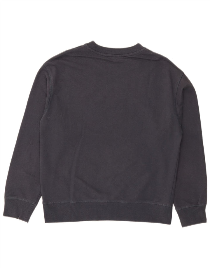 Levi's Womens Graphic Sweatshirt Jumper UK 14 Medium Navy Blue Cotton