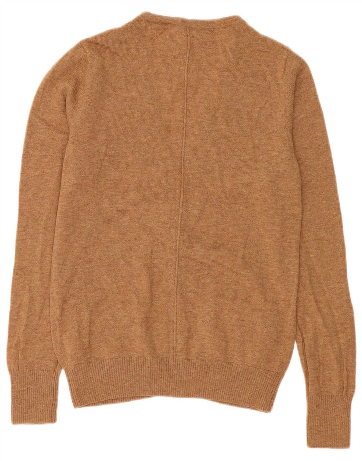 South Coast Womens Cardigan Sweater UK 8 Small Beige Wool