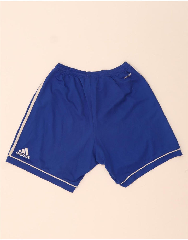 Pantaloncini sportivi Adidas Climalite da uomo piccoli in poliestere blu