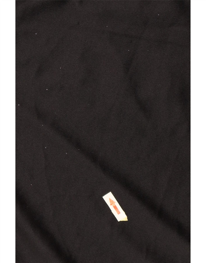 NIKE Mens Graphic T-Shirt Top Medium Black Polyester