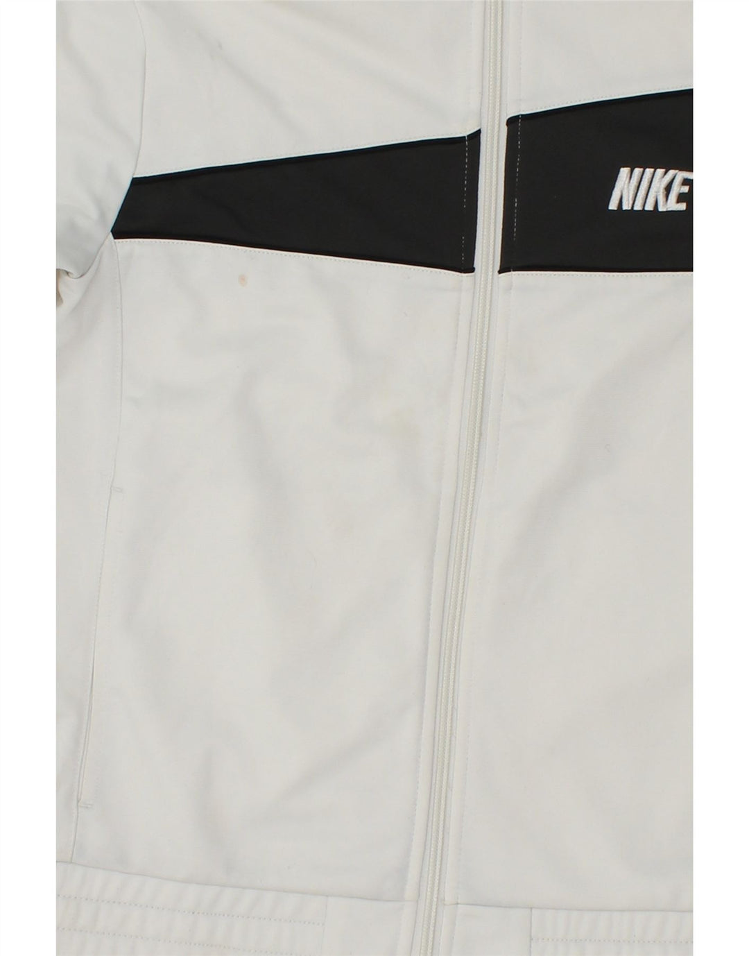 NIKE Træningsdragt topjakke til drenge 10-11 år Medium White Colourblock