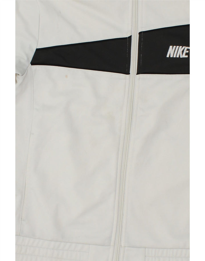 NIKE Træningsdragt topjakke til drenge 10-11 år Medium White Colourblock