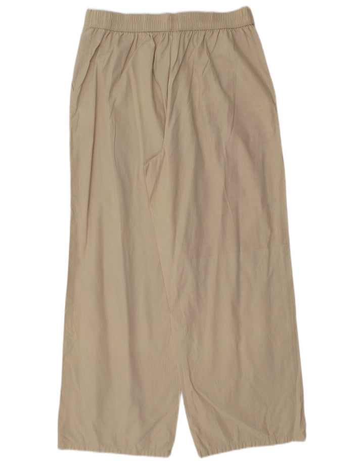 Marks & Spencer Womens Cropped Trousers UK 14 Medium W28 L26 Beige