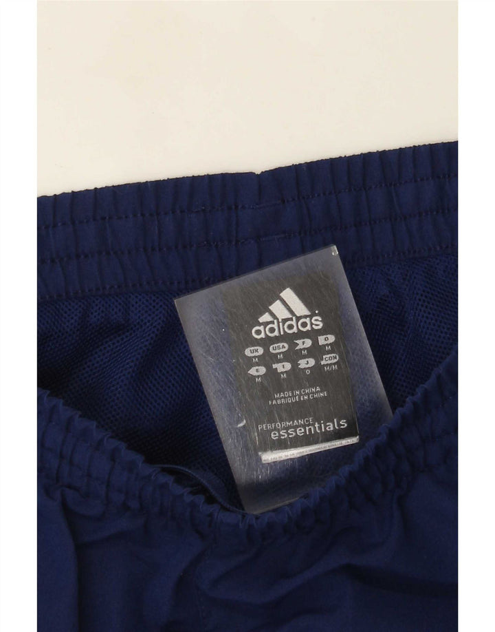 Pantaloni da tuta Adidas Climalite da uomo medi in poliestere blu navy
