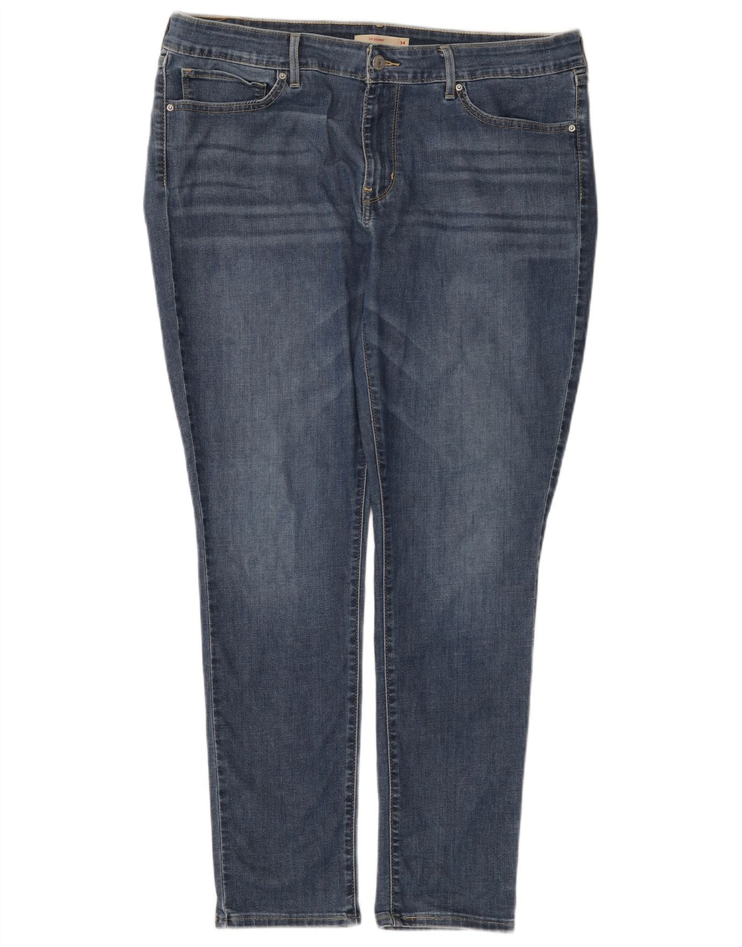 Levi's Womens 711 Skinny Jeans W34 L30 Blue