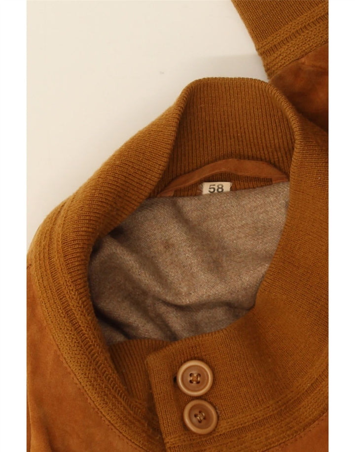 Vintage herre ruskind bomberjakke UK 40 Large Brown