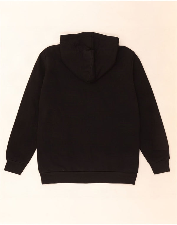 Adidas Mens Hoodie Jumper Medium Black Cotton