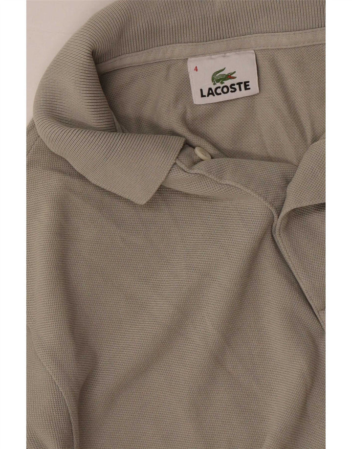 Polo Lacoste para hombre talla 4 gris medio