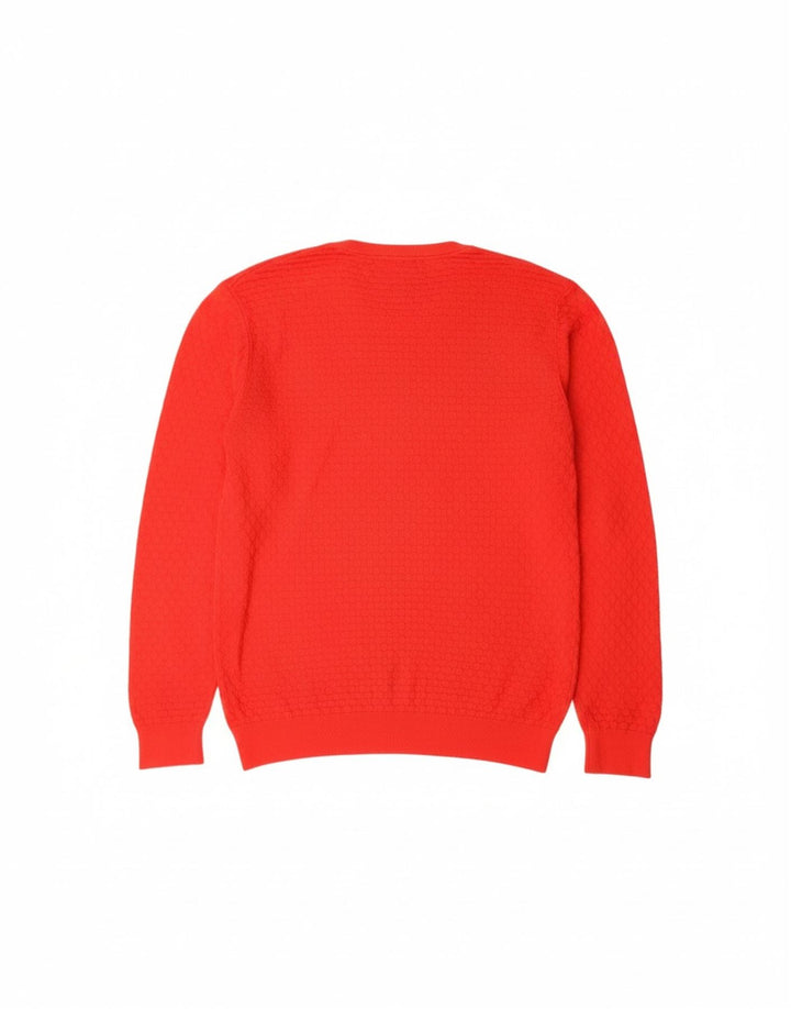 GANT Mens Crew Neck Jumper Sweater Large Red Cotton