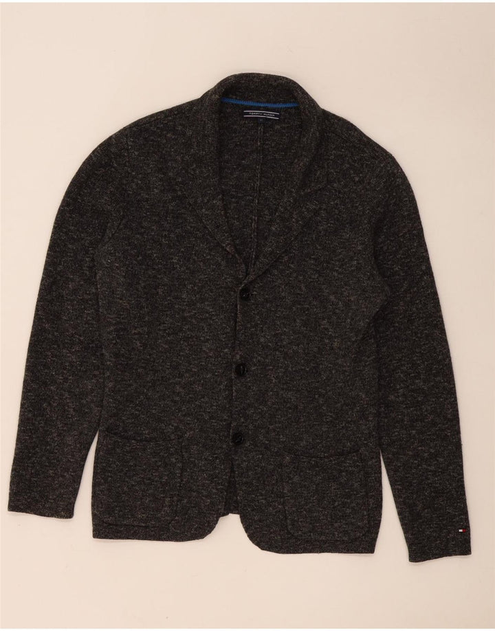 TOMMY HILFIGER Mens 3 Button Blazer Jacket UK 38 Medium Grey Flecked