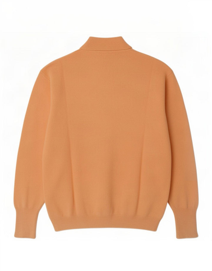 Vintage Womens Turtle Neck Jumper Sweater IT 44 Medium Orange Wool