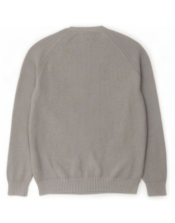 Maglione maglione girocollo da uomo Zara grande grigio