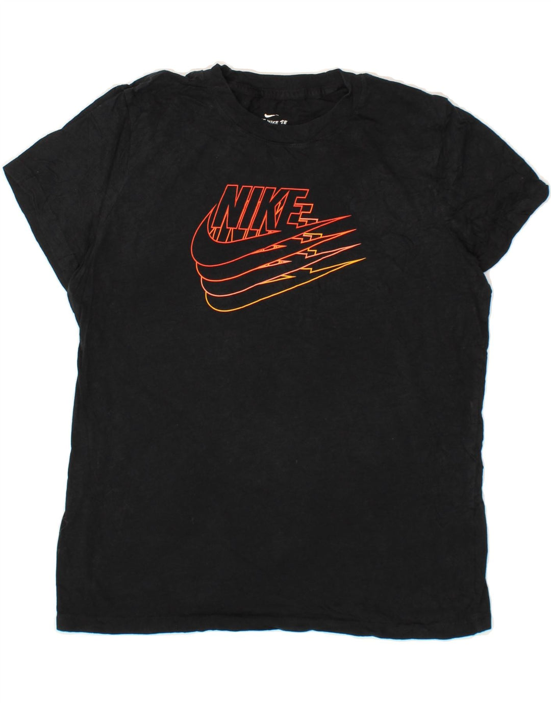 NIKE Womens Graphic T-Shirt Top UK 14 Medium Black Cotton Vintage Nike and Second-Hand Nike from Messina Hembry 