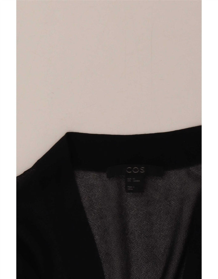 Cos Womens Oversized See Through Open Cardigan Top UK 6 XS Navy Blue