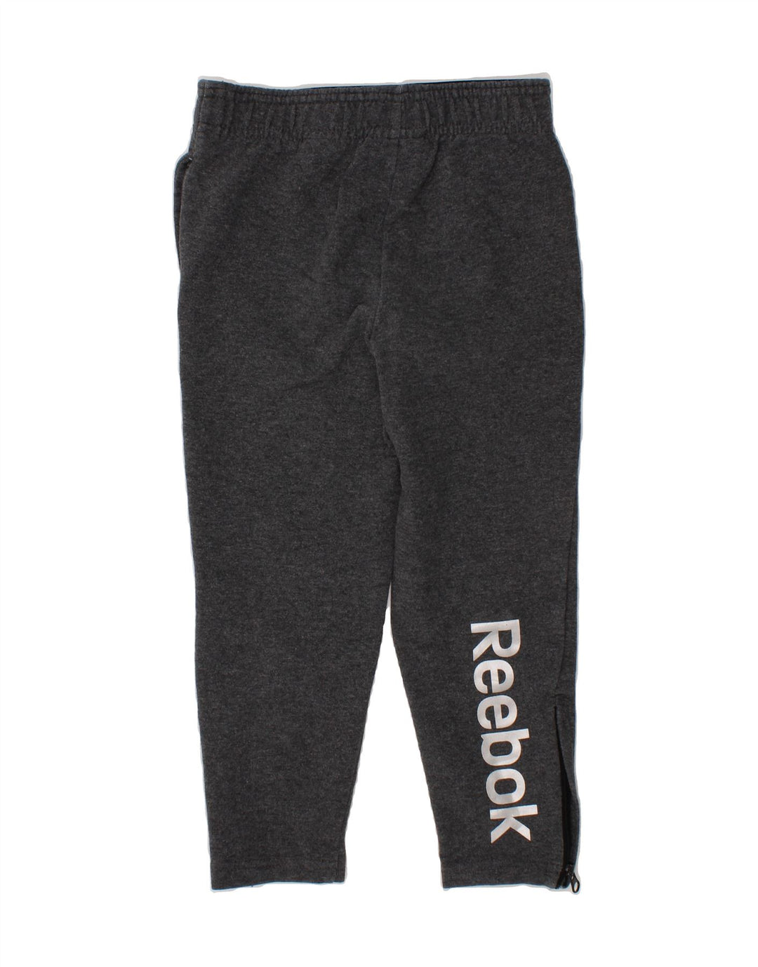 REEBOK Boys Graphic Tracksuit Trousers 4-5 Years Grey Cotton Vintage Reebok and Second-Hand Reebok from Messina Hembry 
