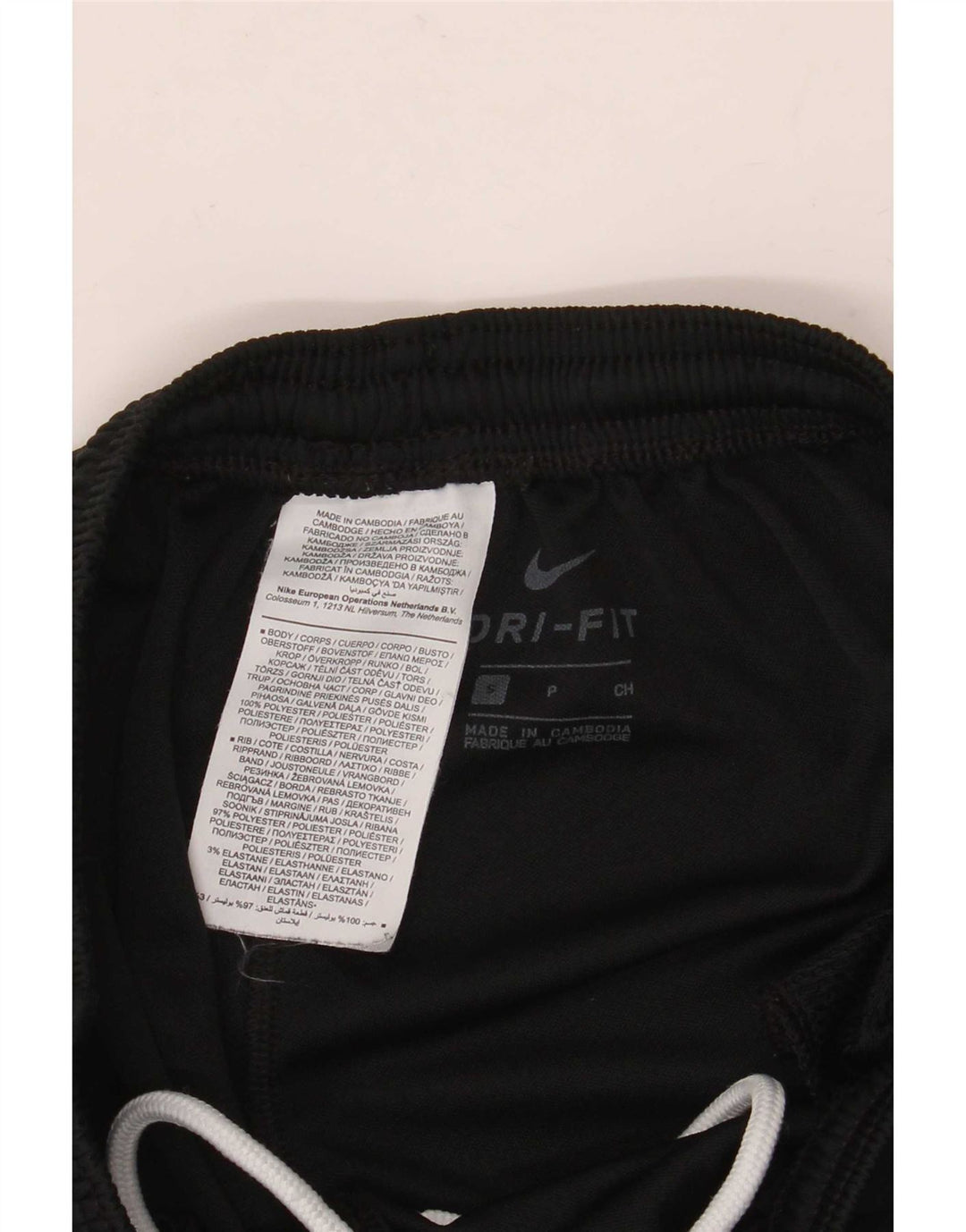 Pantaloni da tuta Nike Dri Fit da uomo piccoli in poliestere nero