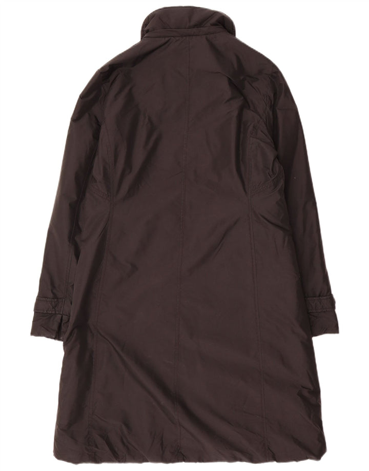 Conte of Florence Womens Overcoat IT 42 Medium Black Nylon