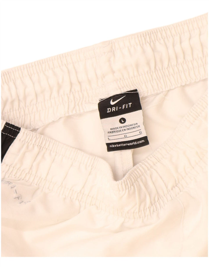Nike Boys Dri Fit Sport Shorts 12-13 Years Large  White Polyester