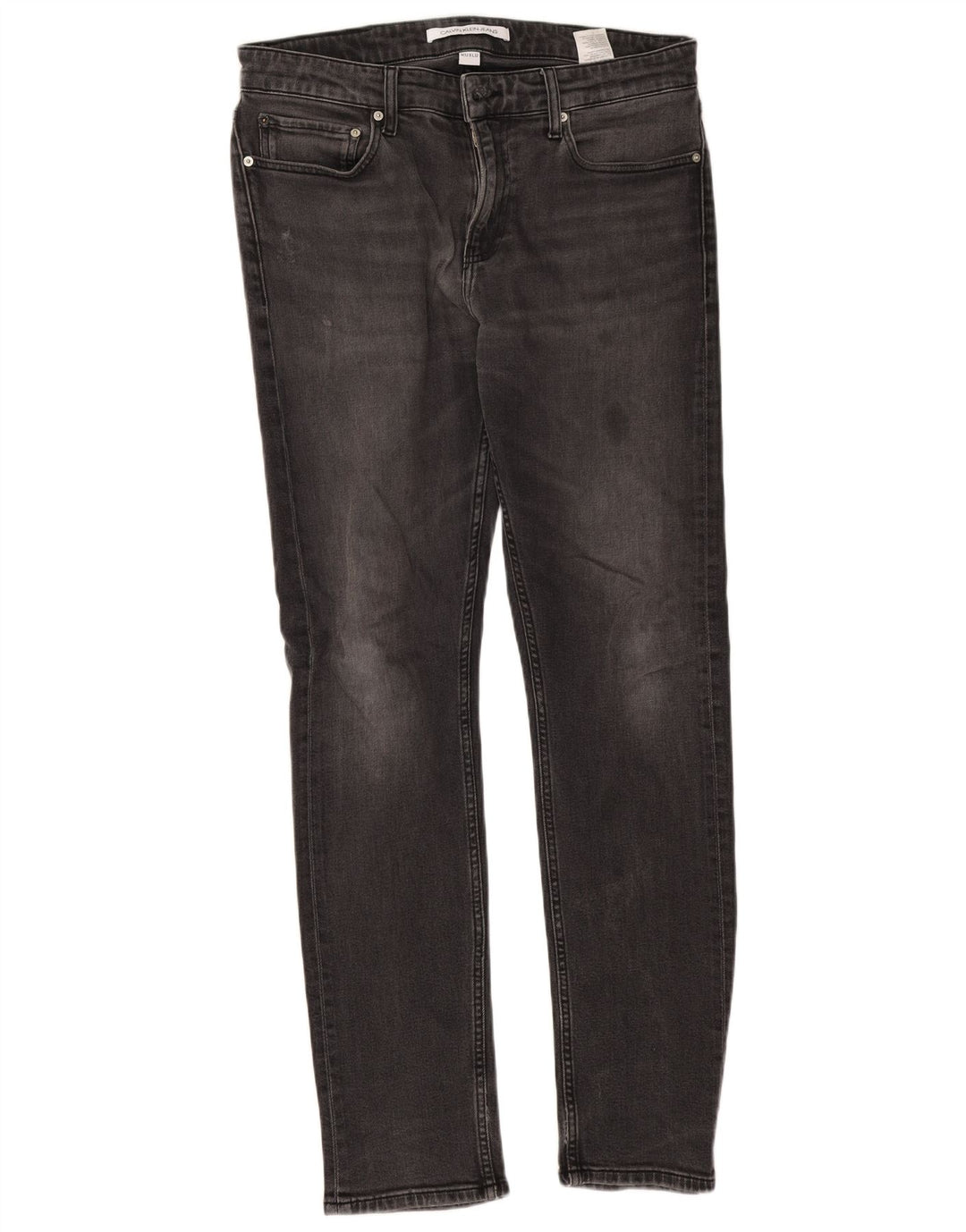Calvin Klein Mens Slim Jeans W32 L32 Grey Cotton