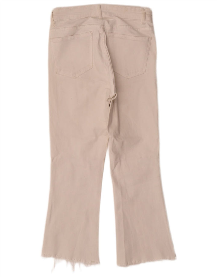 Zara Womens Bootcut Jeans EU 36 XS W26 L24 White Cotton