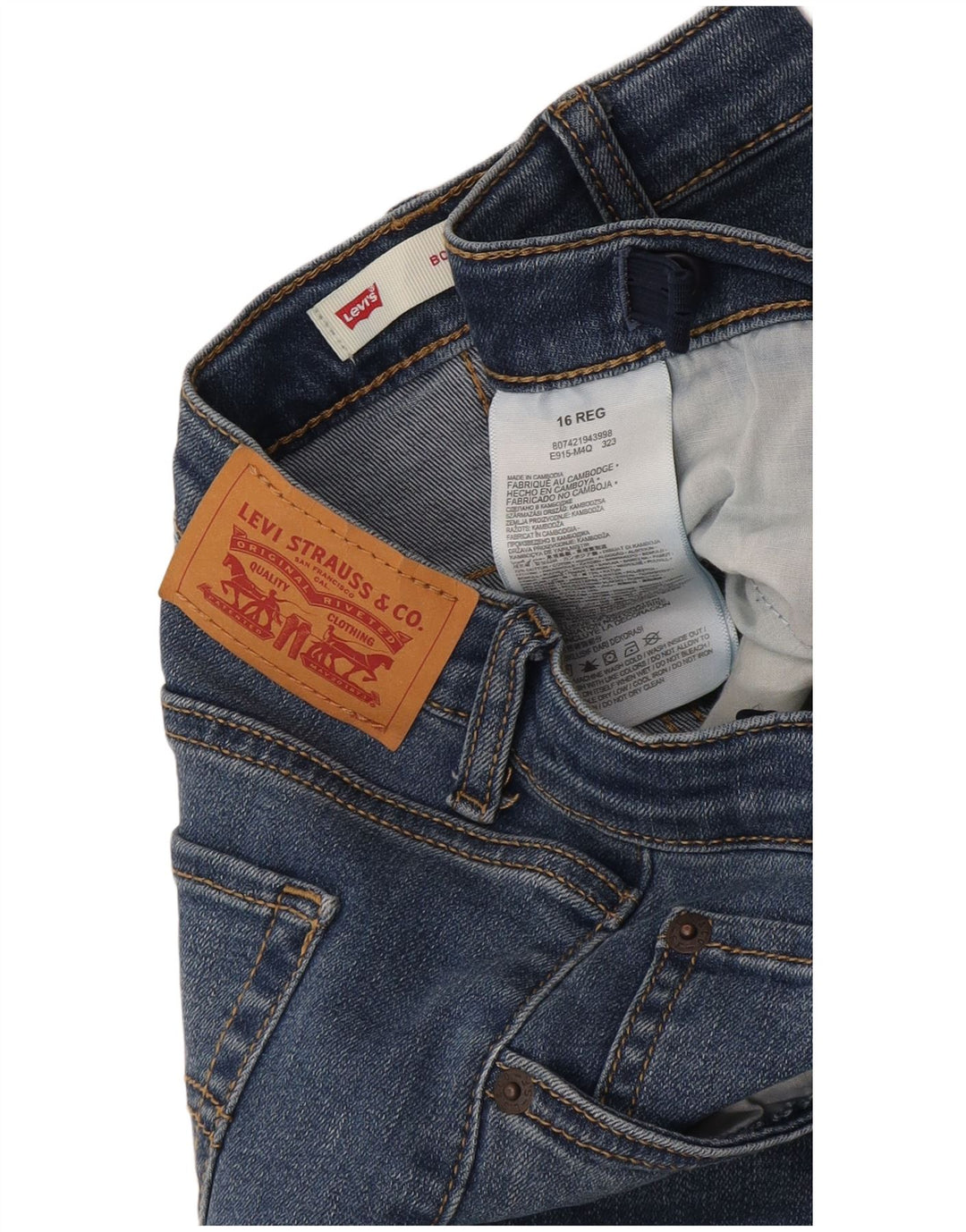 Levi's piger 15-16 år W32 L27 blå bomuld