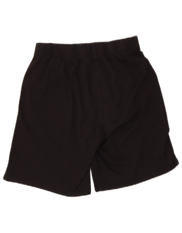 ASICS Womens Sport Shorts UK 10 Small  Black Cotton