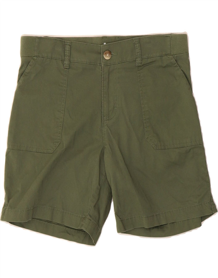 LEE Womens Mid Rise Regular Fit Bermuda Shorts US 8 Medium W30 Green Vintage Lee and Second-Hand Lee from Messina Hembry 