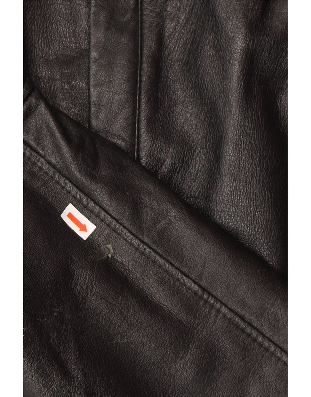 Vintage Mens Leather Jacket IT 50 Large Black