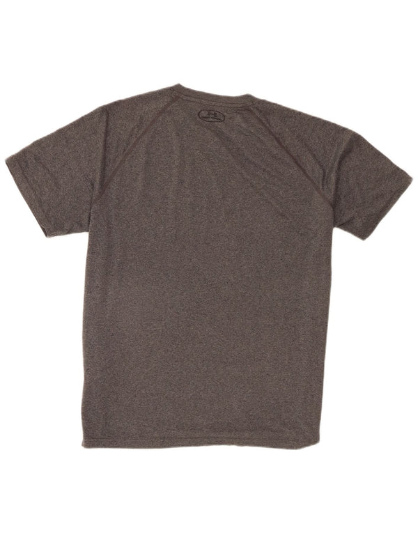 Under Armour Mens T-Shirt Top Large Grey Flecked Polyester