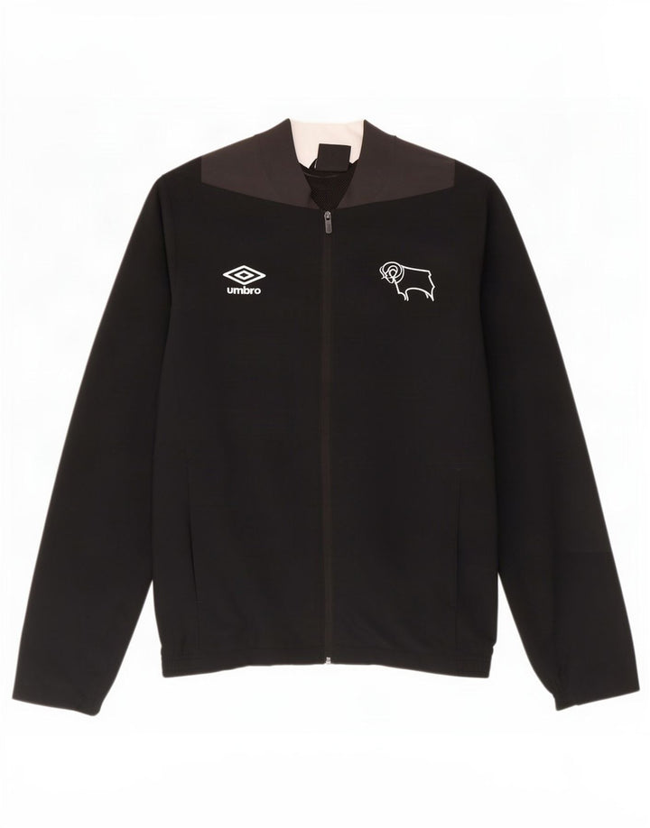 Giacca da ginnastica da uomo Umbro Small in poliestere color block nero
