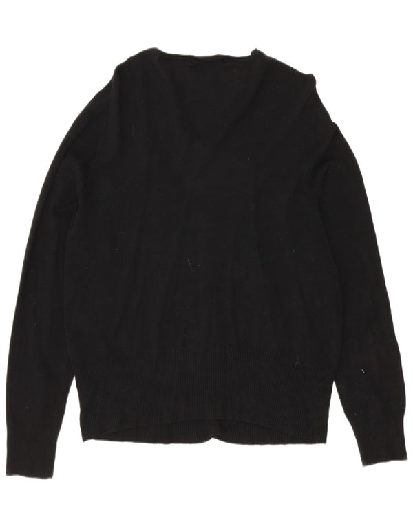 Marks & Spencer Dame Cardigan Sweater UK 16 Large Black Viscose