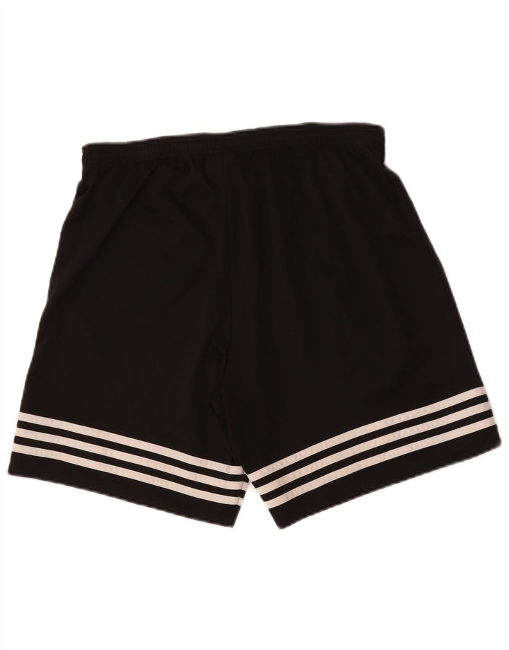 Adidas Womens Climalite Sports Shorts UK 12 Medium Black Polyester
