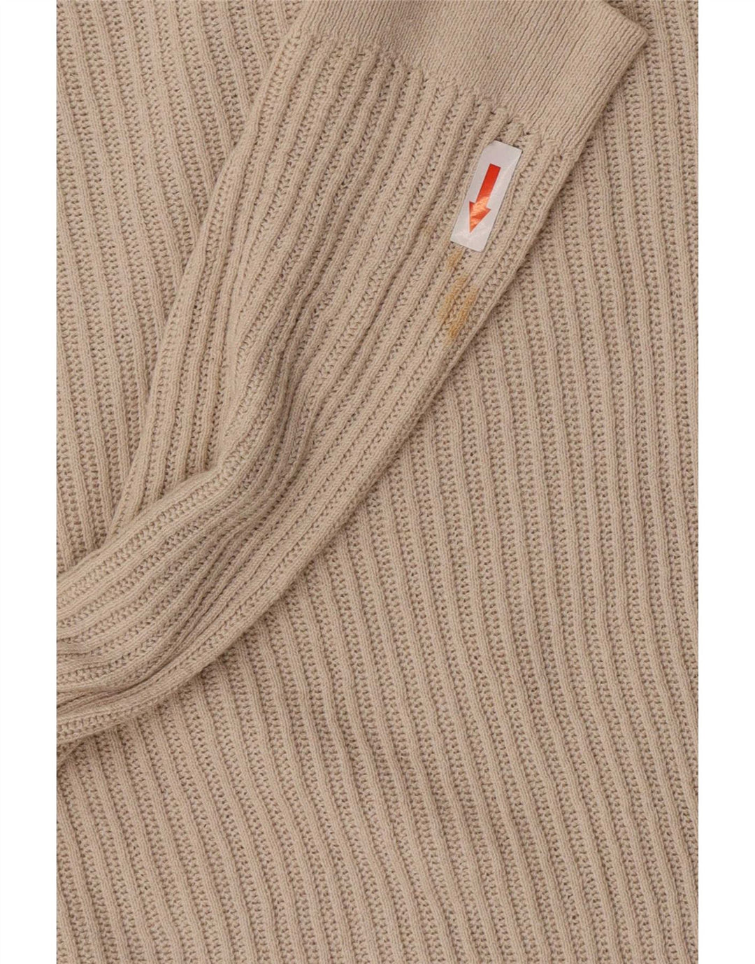 Zara Mens Top Long Sleeve Medium Beige