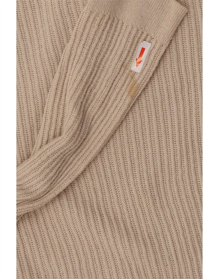Zara Mens Top Long Sleeve Medium Beige