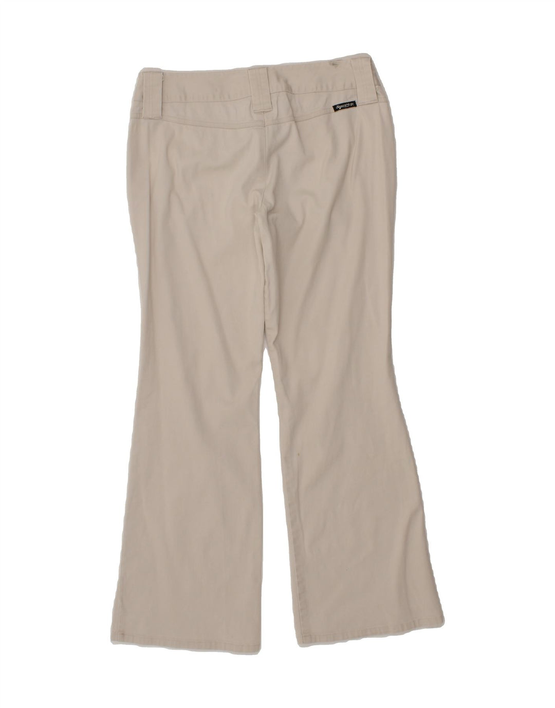 VINTAGE Womens Bootcut Casual Trousers US 9 Medium W30 L30 Grey Cotton Vintage Vintage and Second-Hand Vintage from Messina Hembry 