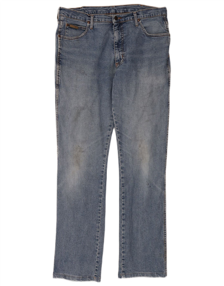 Wrangler Mens Straight Jeans W34 L33 Blue