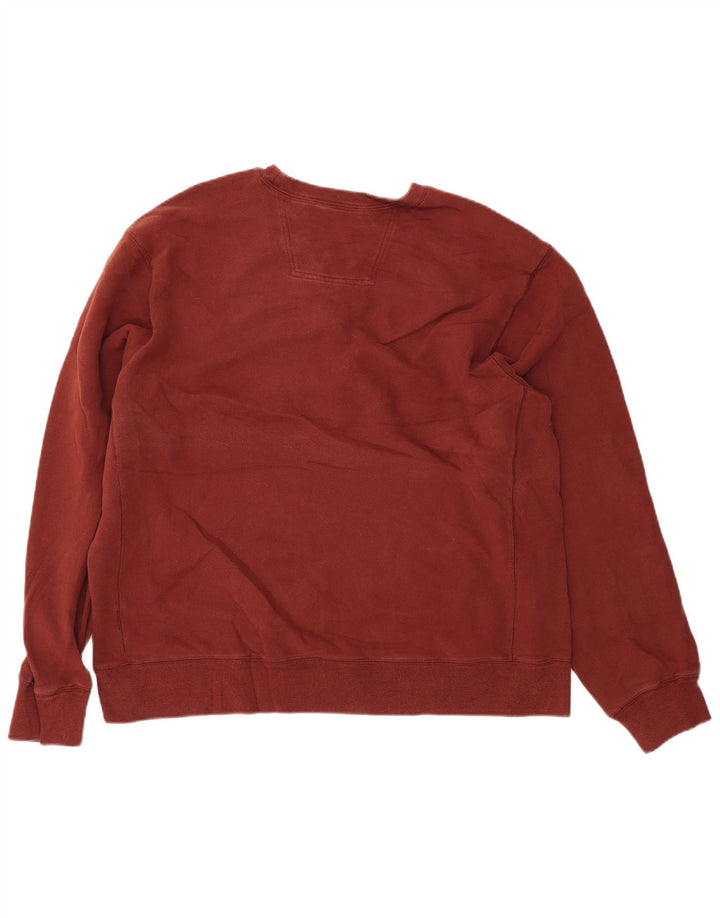 EDDIE BAUER Mens Graphic Sweatshirt Jumper XL Brown Cotton