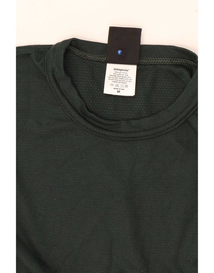 Patagonia Herre Top Langærmet Medium Grøn Polyester