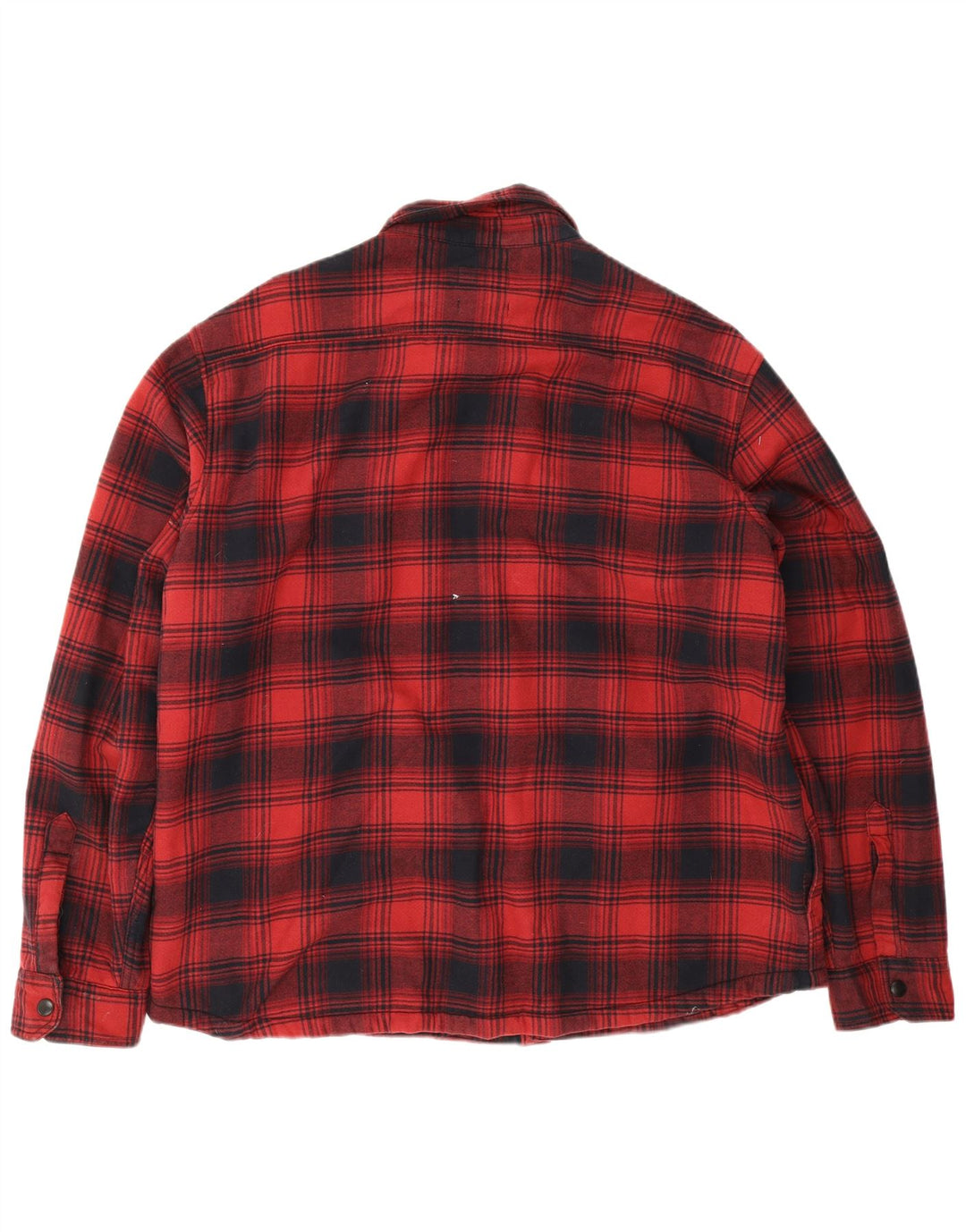 Marks & Spencer Mens Regular Overshirt Flannel Shirt 2XL Red Check