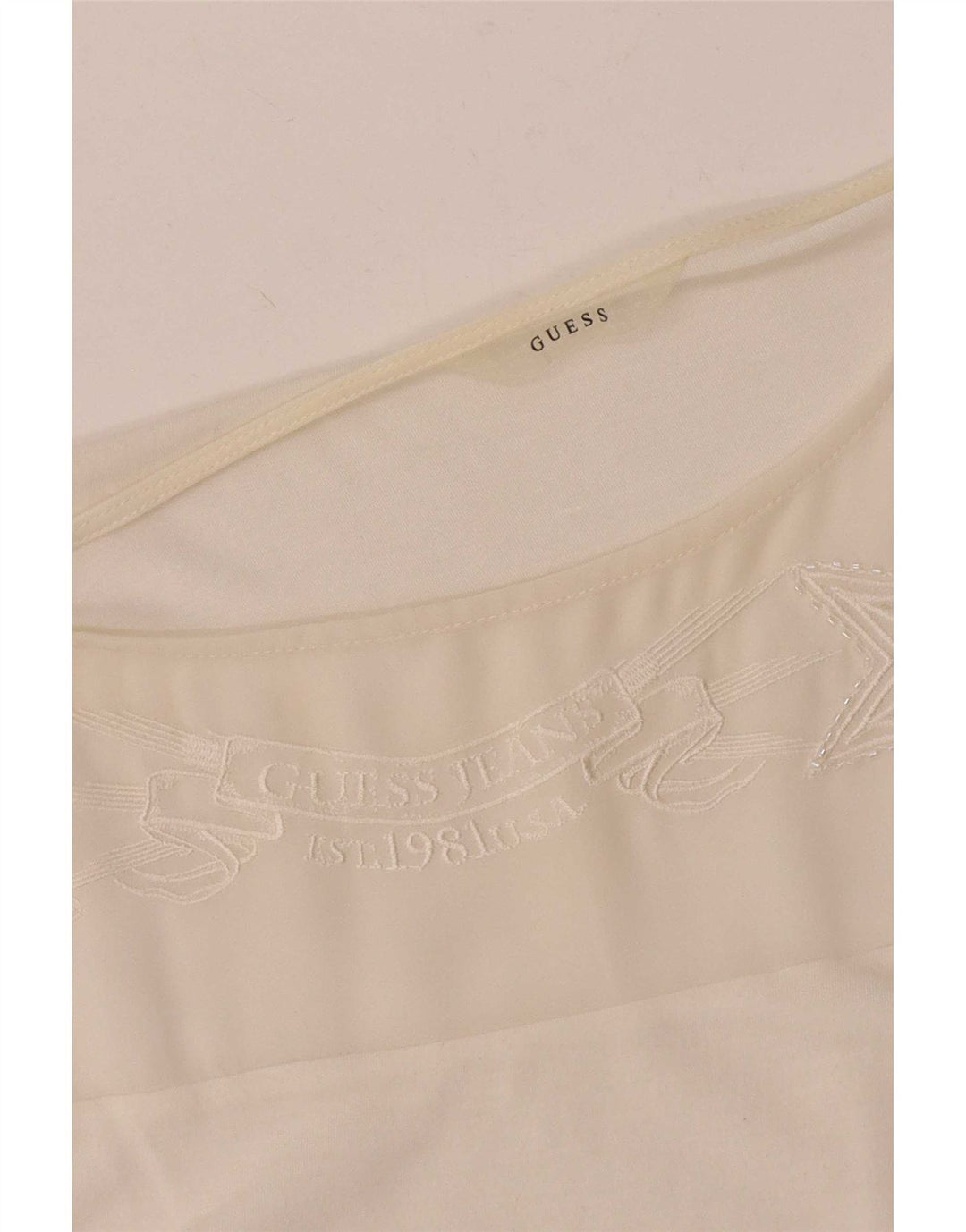 Guess Womens Sleeveless Blouse Top UK 18 XL White