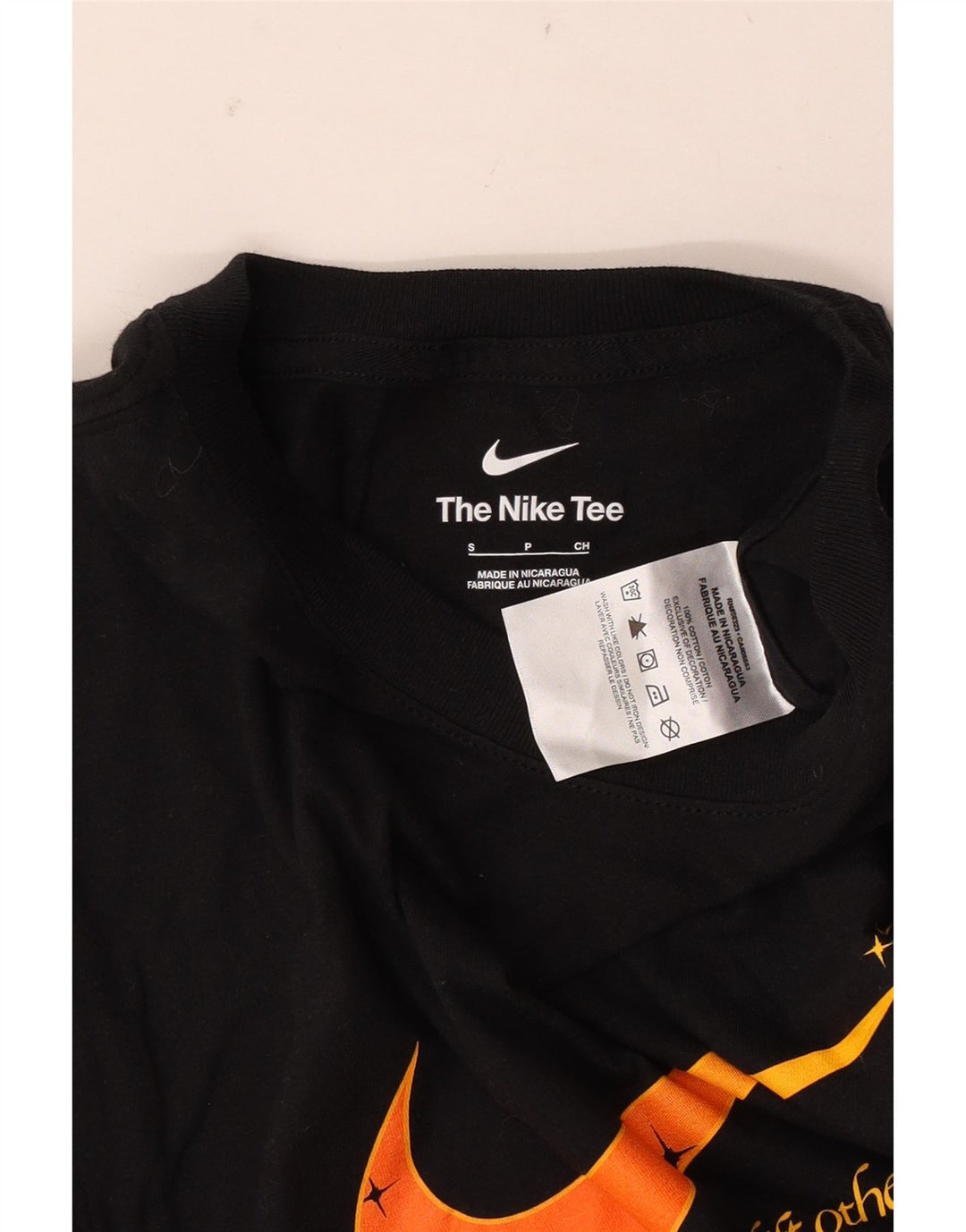 Nike Mens Graphic T-Shirt Top Small Black Cotton