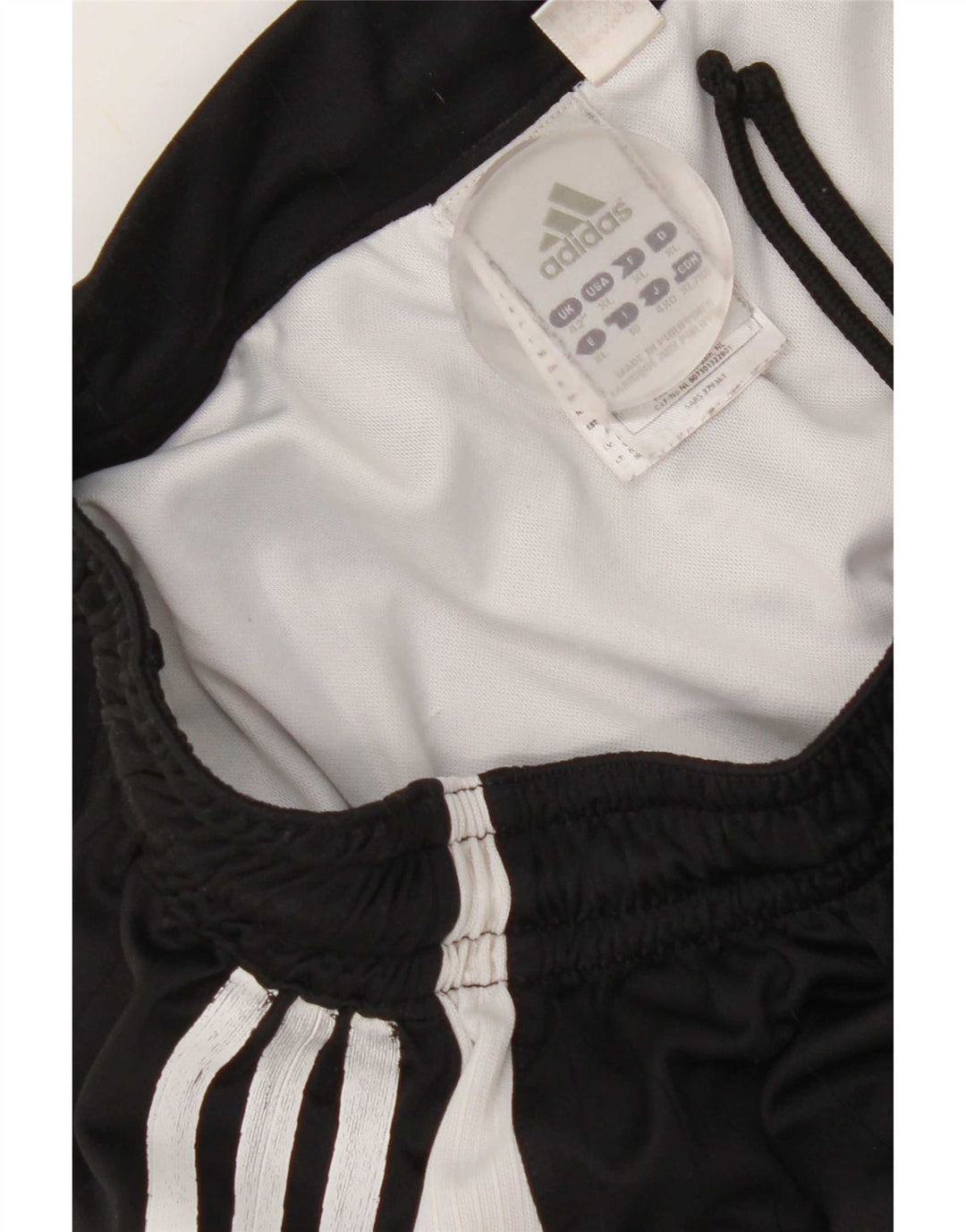 Pantaloncini sportivi grafici da uomo Adidas Medium Black Colourblock in poliestere