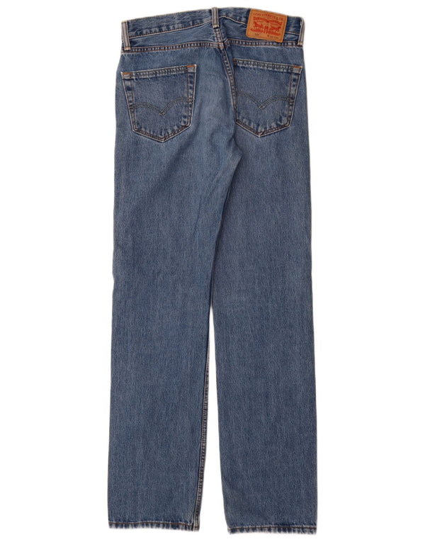 Levi's Mens 505 Straight Jeans W30 L34 Blue Cotton