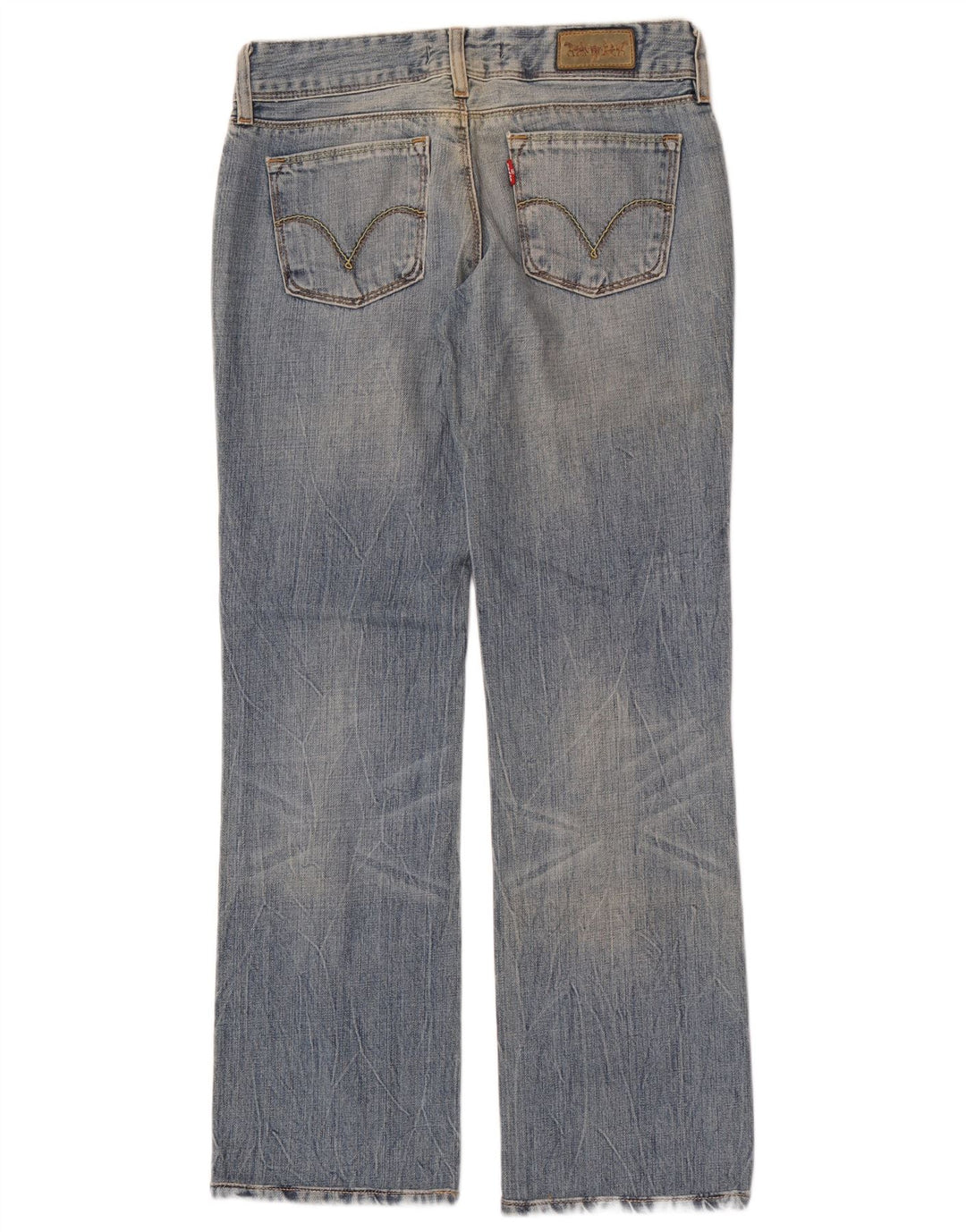 Levi's Womens 570 Straight Jeans W28 L30 Blue Cotton