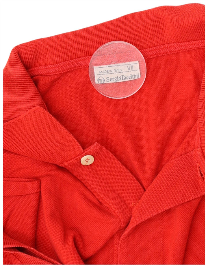 Sergio Tacchini Poloskjorte til mænd, stor rød