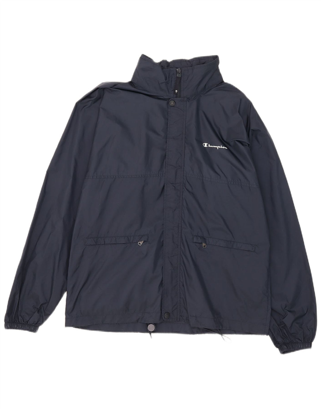 Champion Herren-Regenjacke mit Kapuze, Größe S, Marineblau, Größe 36, Polyamid