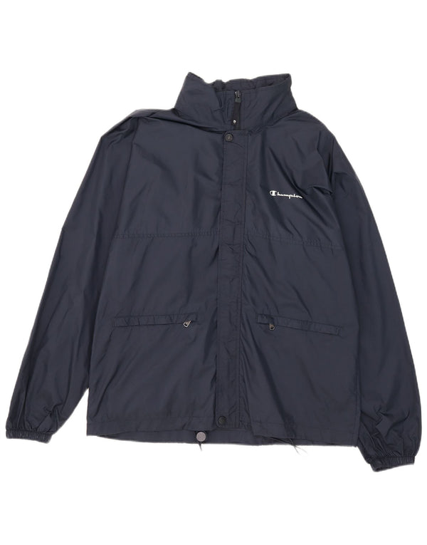 Champion Herren-Regenjacke mit Kapuze, Größe S, Marineblau, Größe 36, Polyamid