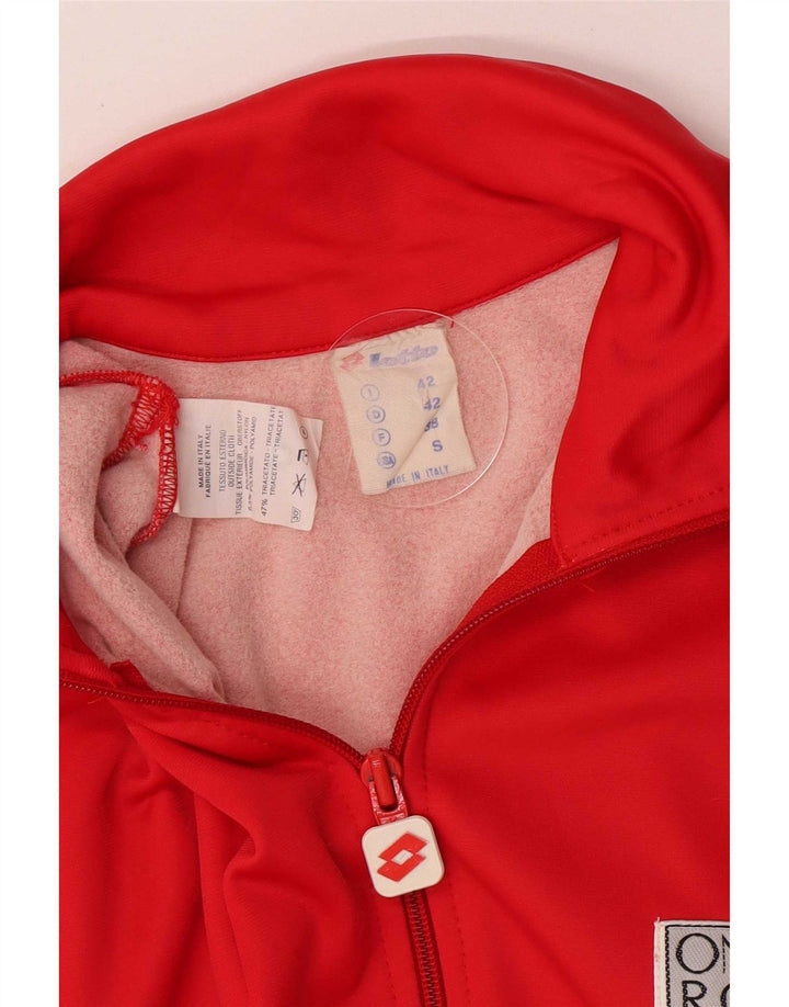 Giacca da tuta da donna Lotto UK 10 Small Rosso Poliammide
