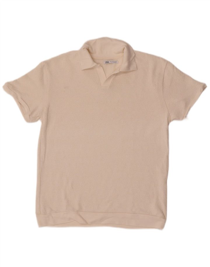 Polo Homme Zara Petit Blanc Cassé